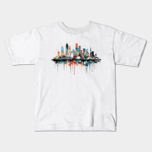 City Skylines Urbain World Fun Life Abstract Kids T-Shirt